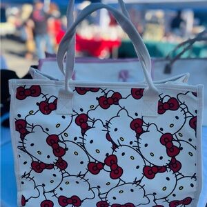 Hello Kitty Tote with Red and White Design